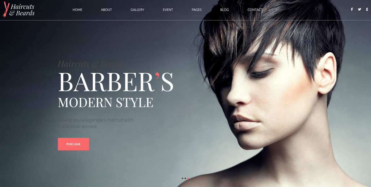 Your barber - Barbershop Website Design Idea | Unique Net ...